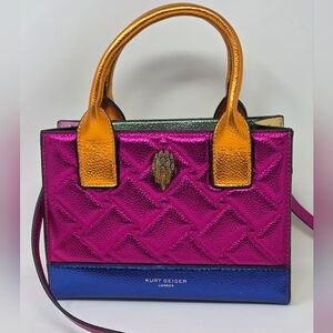 Kurt Geiger Kensington Metallic Colorblock Tote
